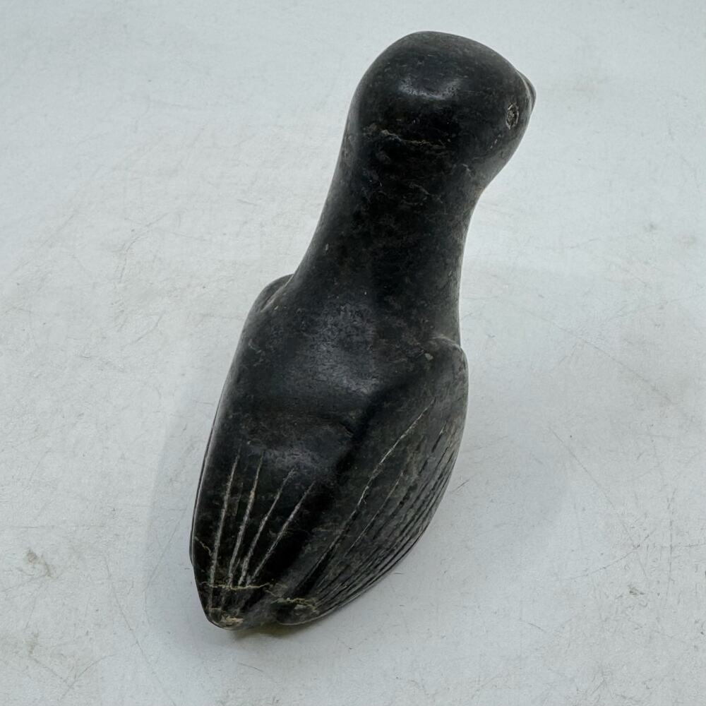 Inuit Handmade Serpentine Bird Sculpture by Billie Joe Nuna - Picture 3 of 8